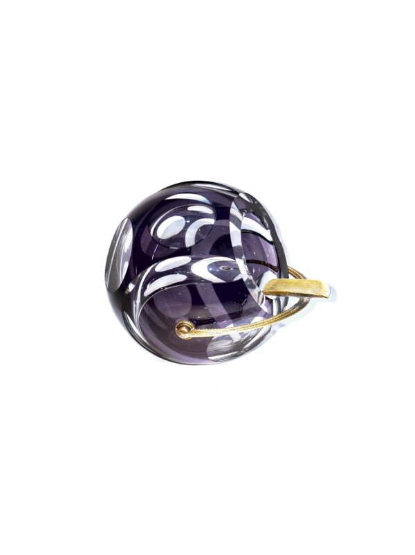 1950's Crystal Glass Orb Style Ball Ashtray