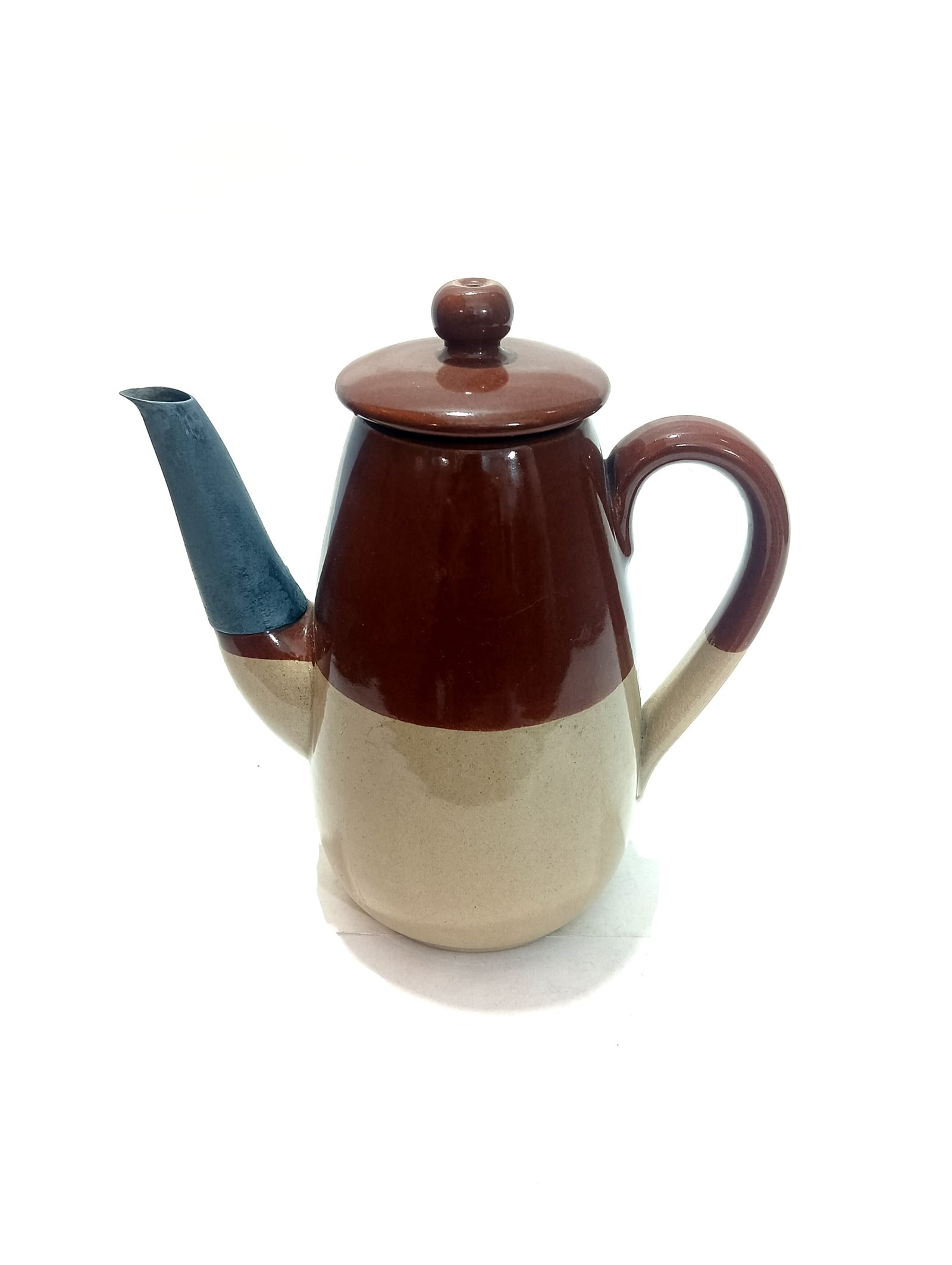 Vintage Bourne DENBY Stoneware Coffee Pot | Mid-Century English Pottery