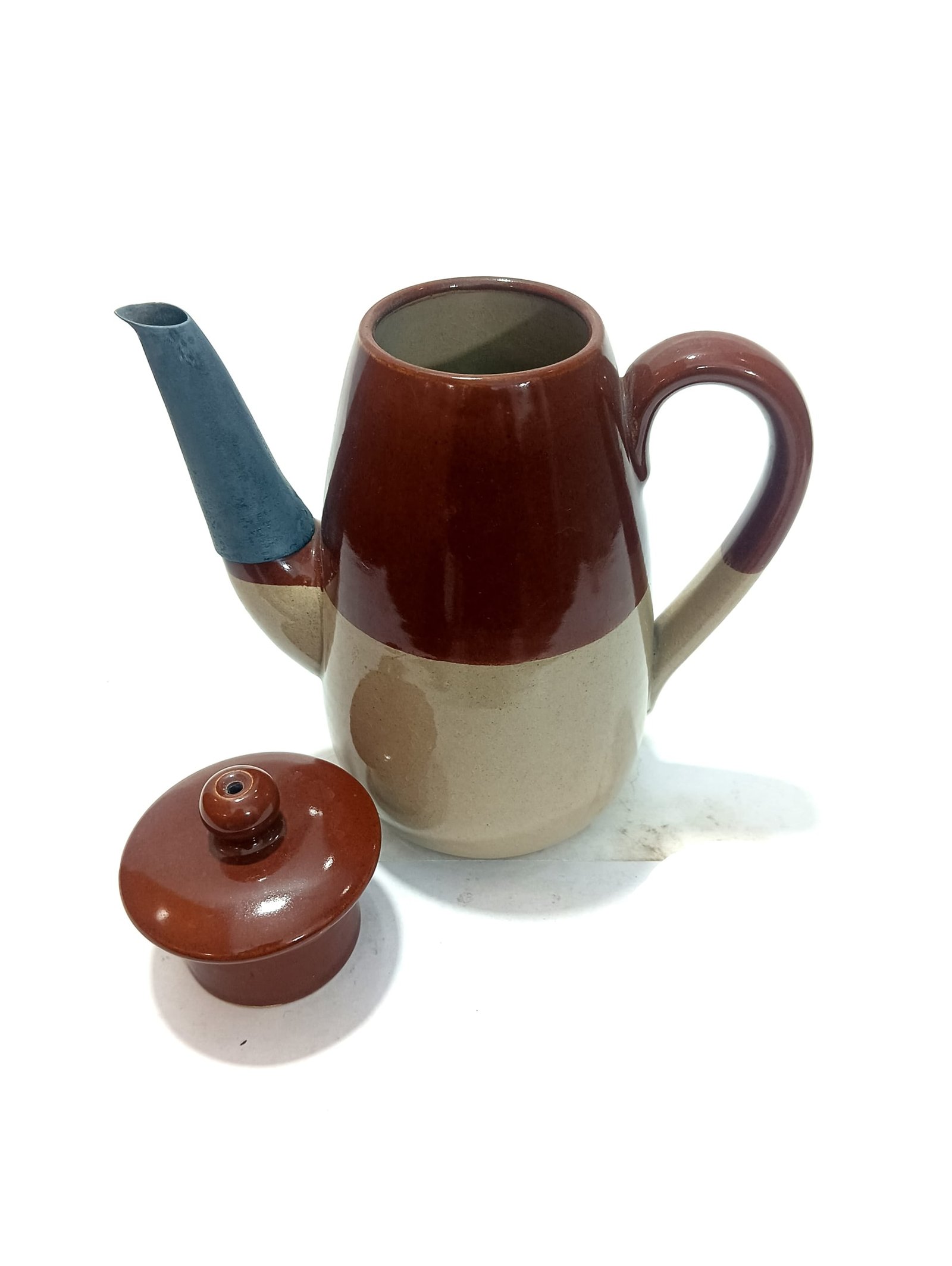 Vintage Bourne DENBY Stoneware Coffee Pot | Mid-Century English Pottery