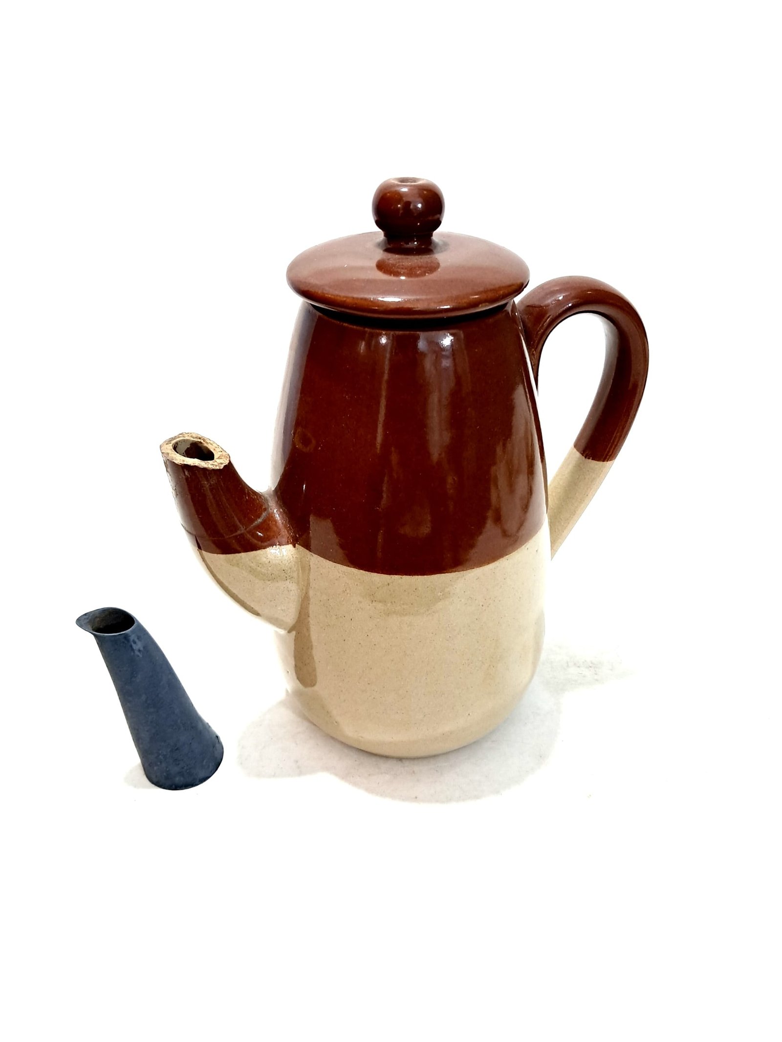 Vintage Bourne DENBY Stoneware Coffee Pot | Mid-Century English Pottery