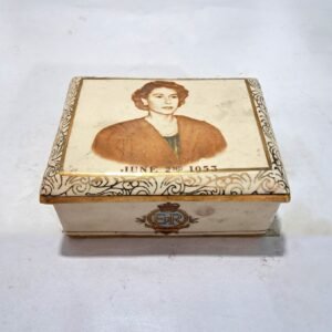 Arthur Wood Queen Elizabeth II Coronation Ceramic Candy Box (1953)