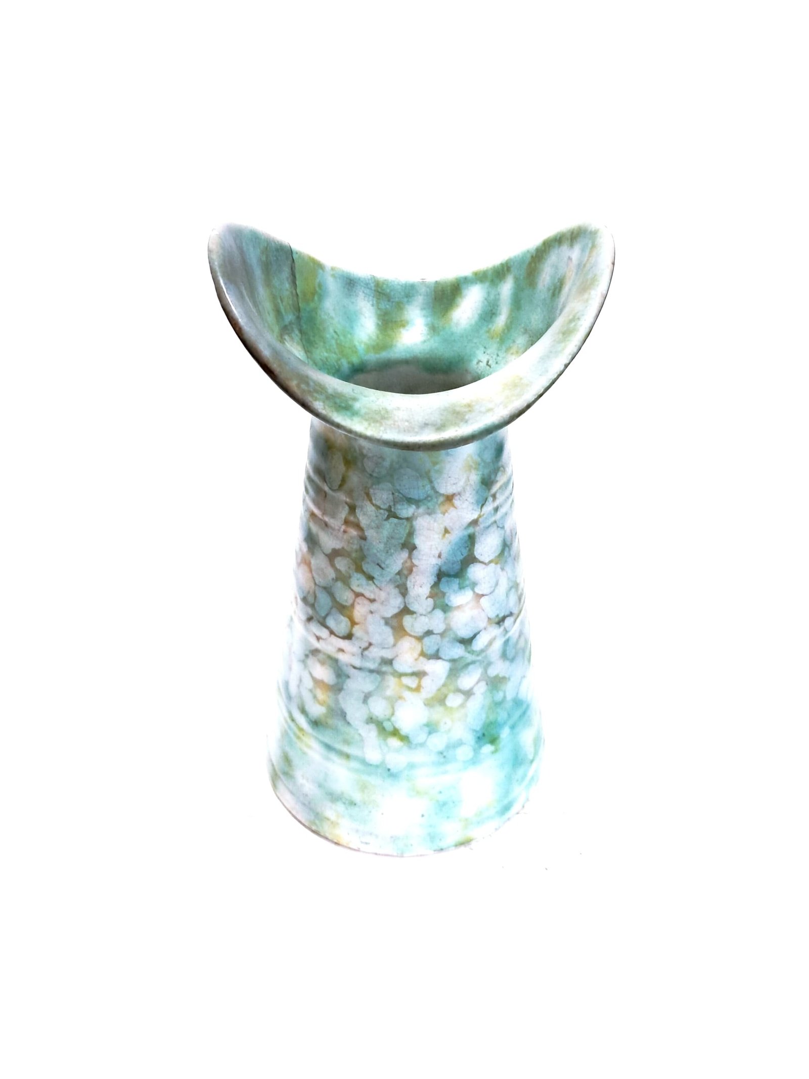 Vintage English Marble Ware Green Art Deco Pitcher | Collectible Ceramic Vase
