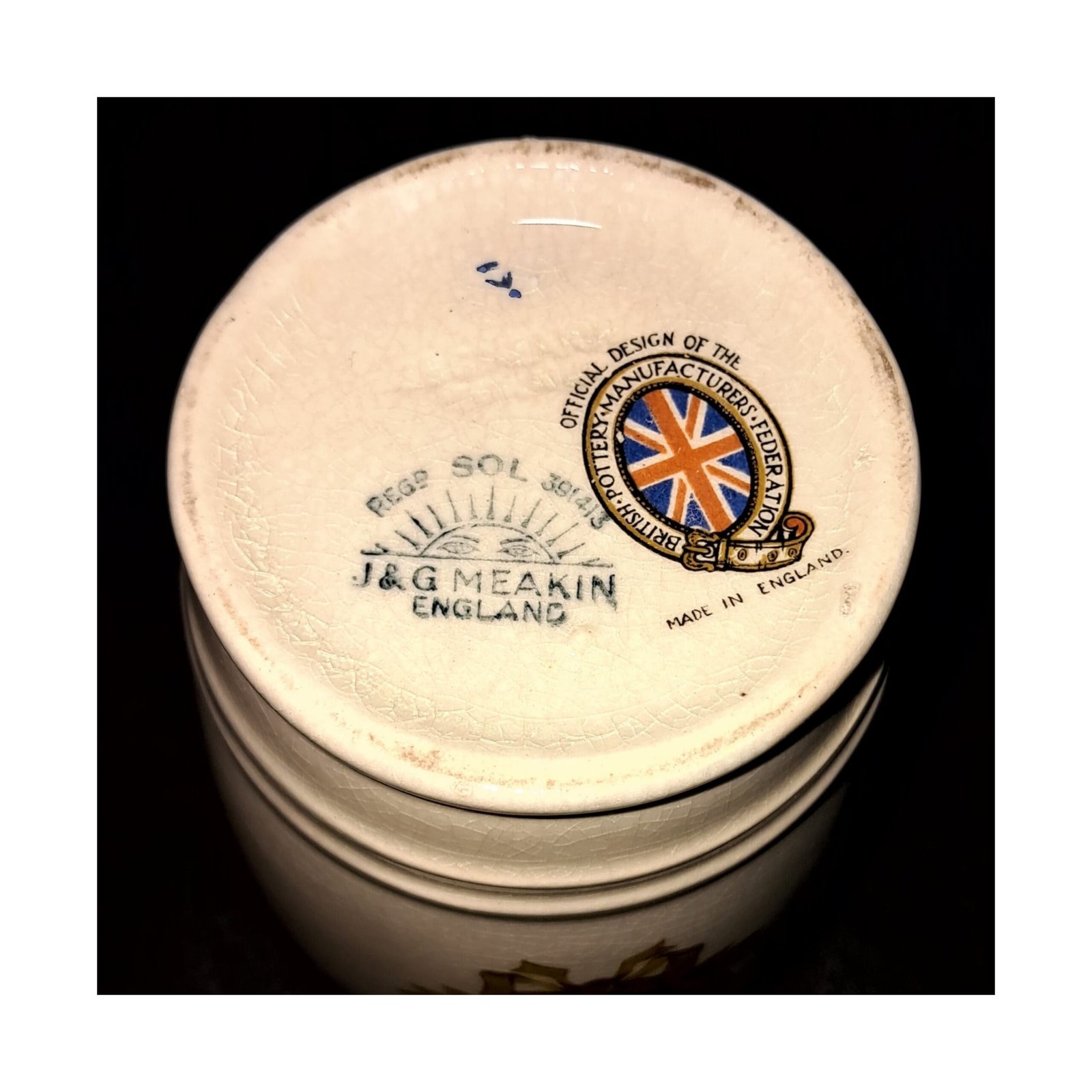 1937 King George VI Coronation Commemorative Beaker | J & G Meakin England | Royal Memorabilia