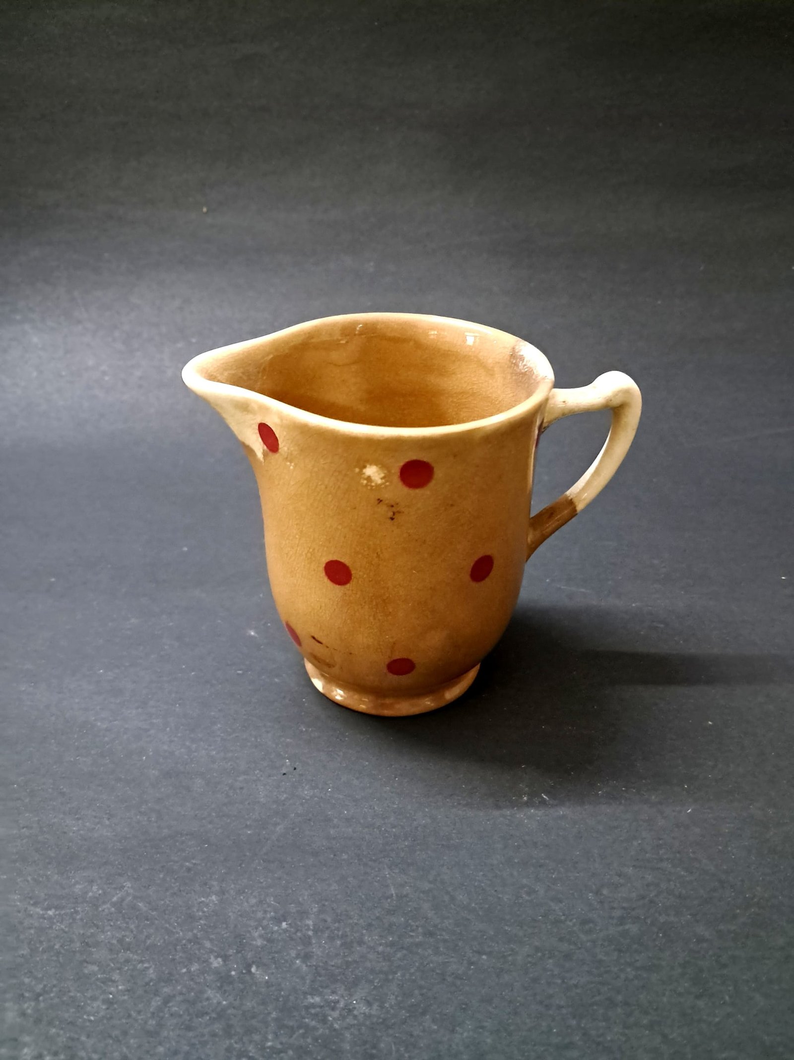 Vintage T.G. Green Church Gresley Polka Dot Pottery Milk Jug / Creamer – Made in England
