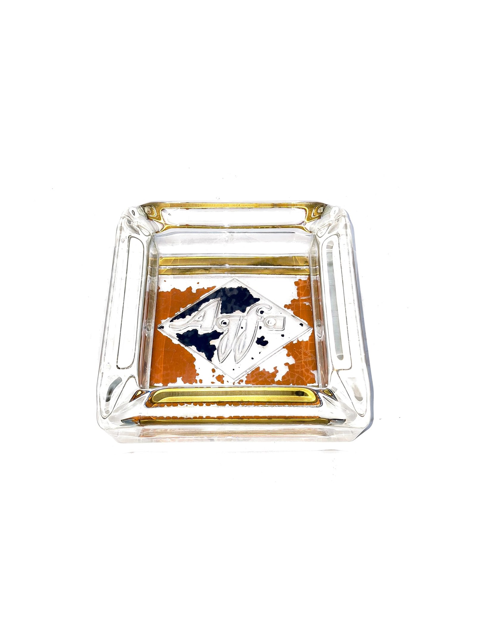 Vintage Agfa Glass Ashtray – 1980 | Mid-Century/Retro Advertising Collectible