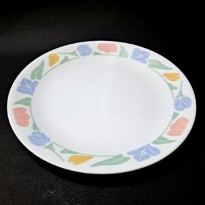 Vintage Set of 5 Corelle by Corning Floral Pattern Dinner Plates – Made in USA