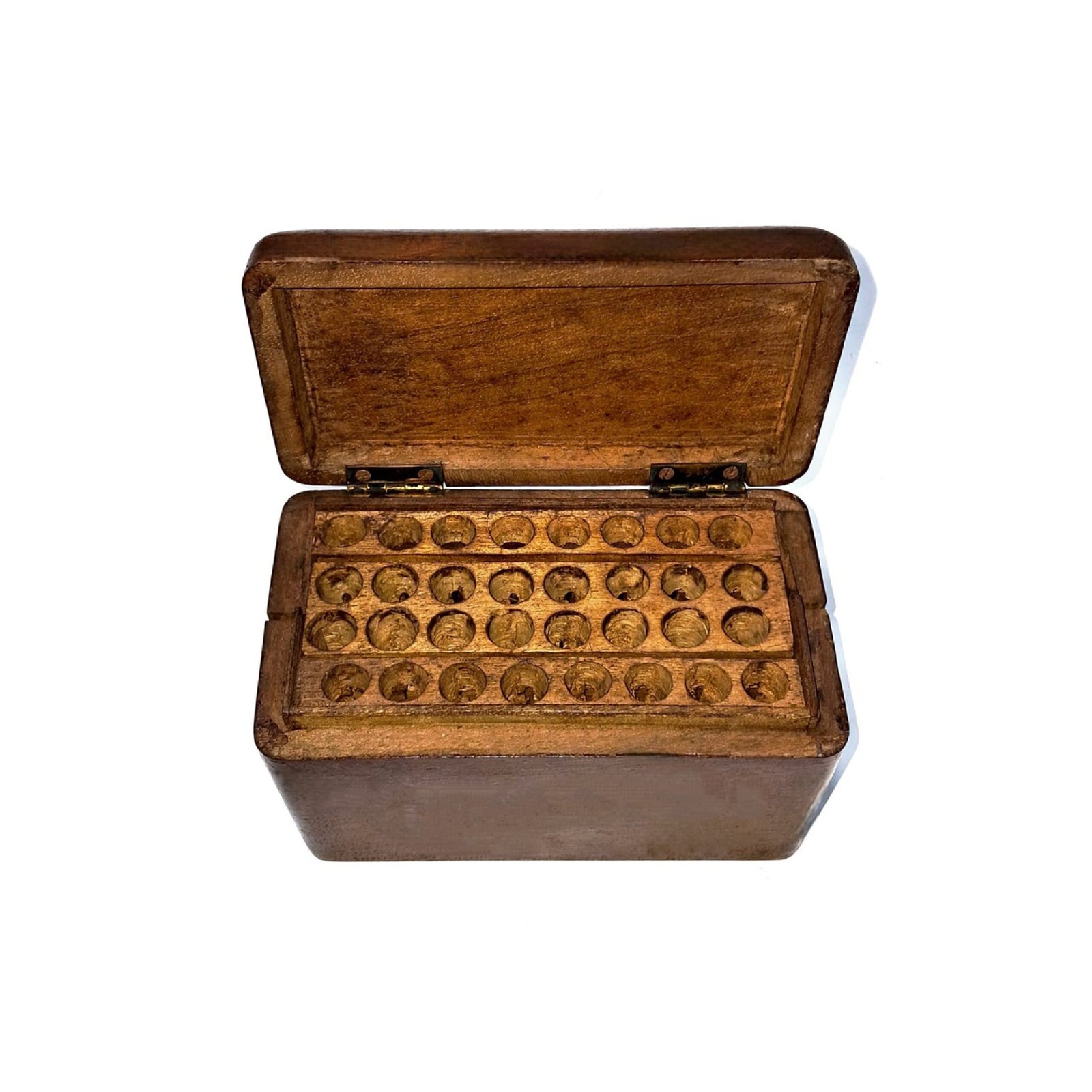 Vintage Wooden Cigarette Holder & Dispenser Box