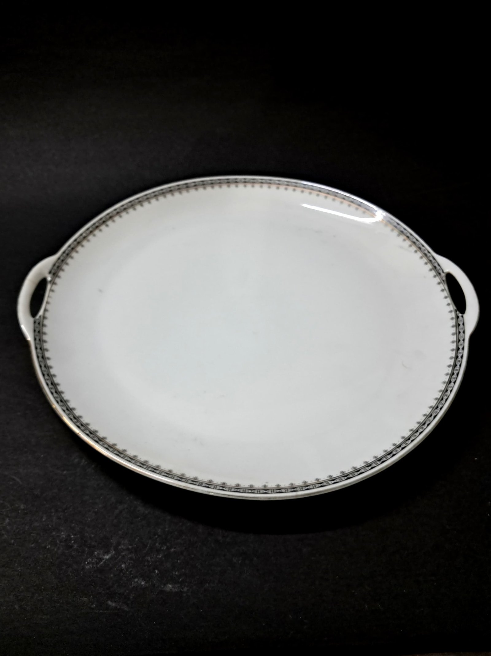 Vintage Paragon Fine Bone China Czechoslovakia Serving Tray – Oval Handled Tray
