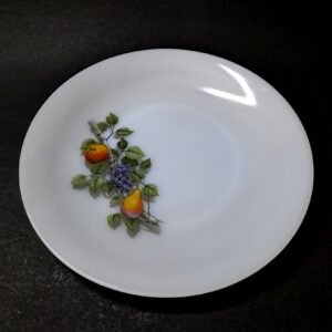 Vintage Set of 6 Arcopal “Fruit de France” Dinner Plates – Made in France