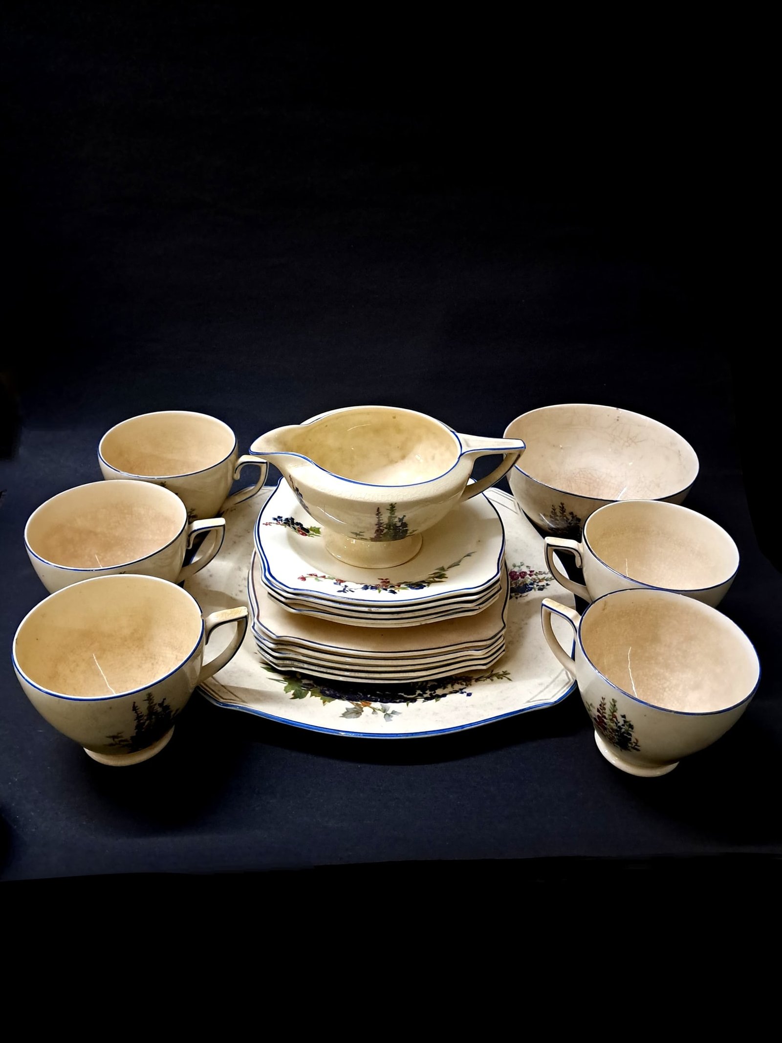 Vintage Newhall Hanley Staffs Tea Set – Made in England Floral Tea Ware
