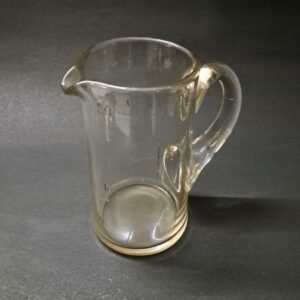 Vintage Miniature 6-Inch Clear Glass Pitcher – Small Decorative Milk/Water Jug