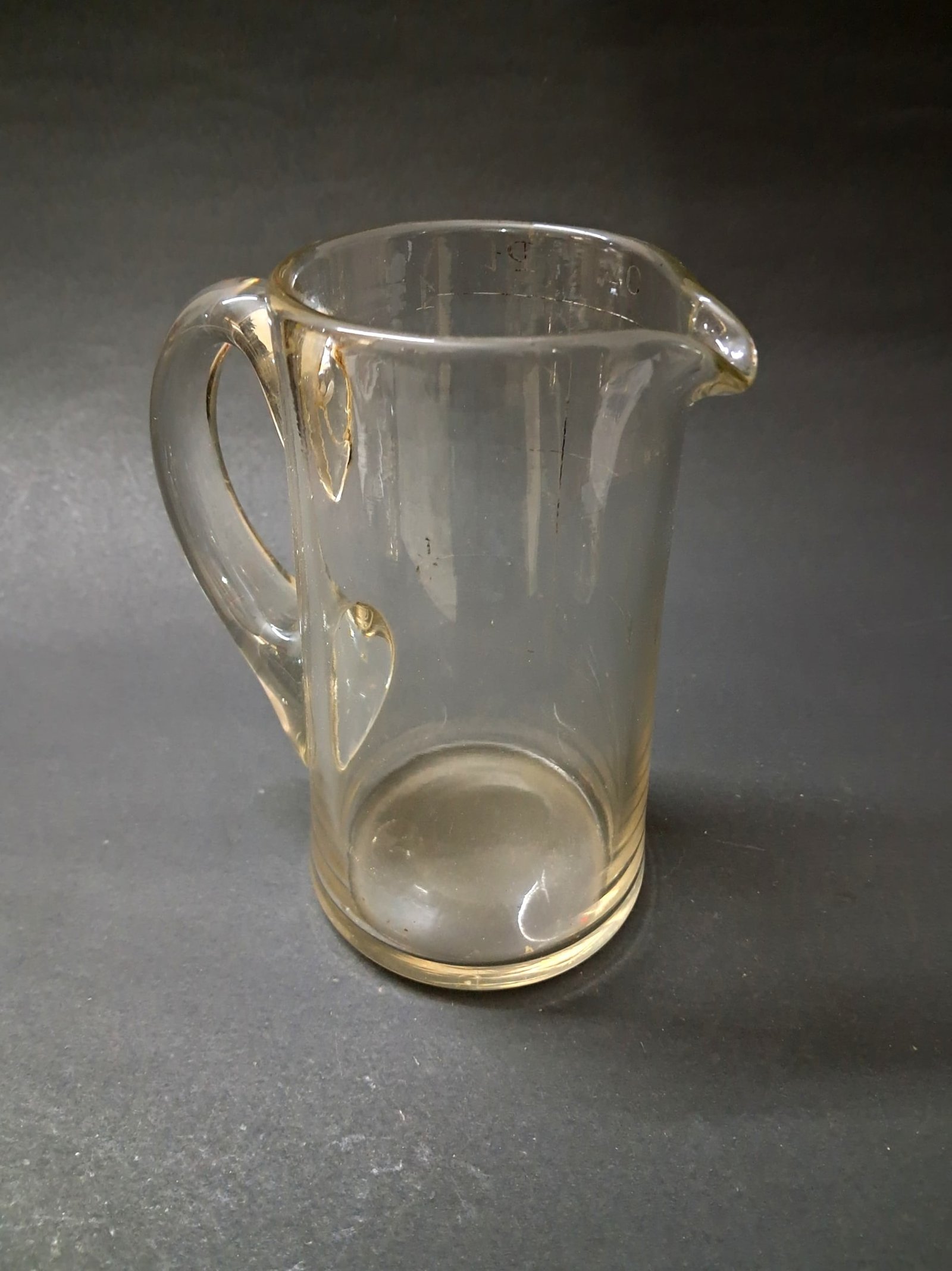 Vintage Miniature 6-Inch Clear Glass Pitcher – Small Decorative Milk/Water Jug