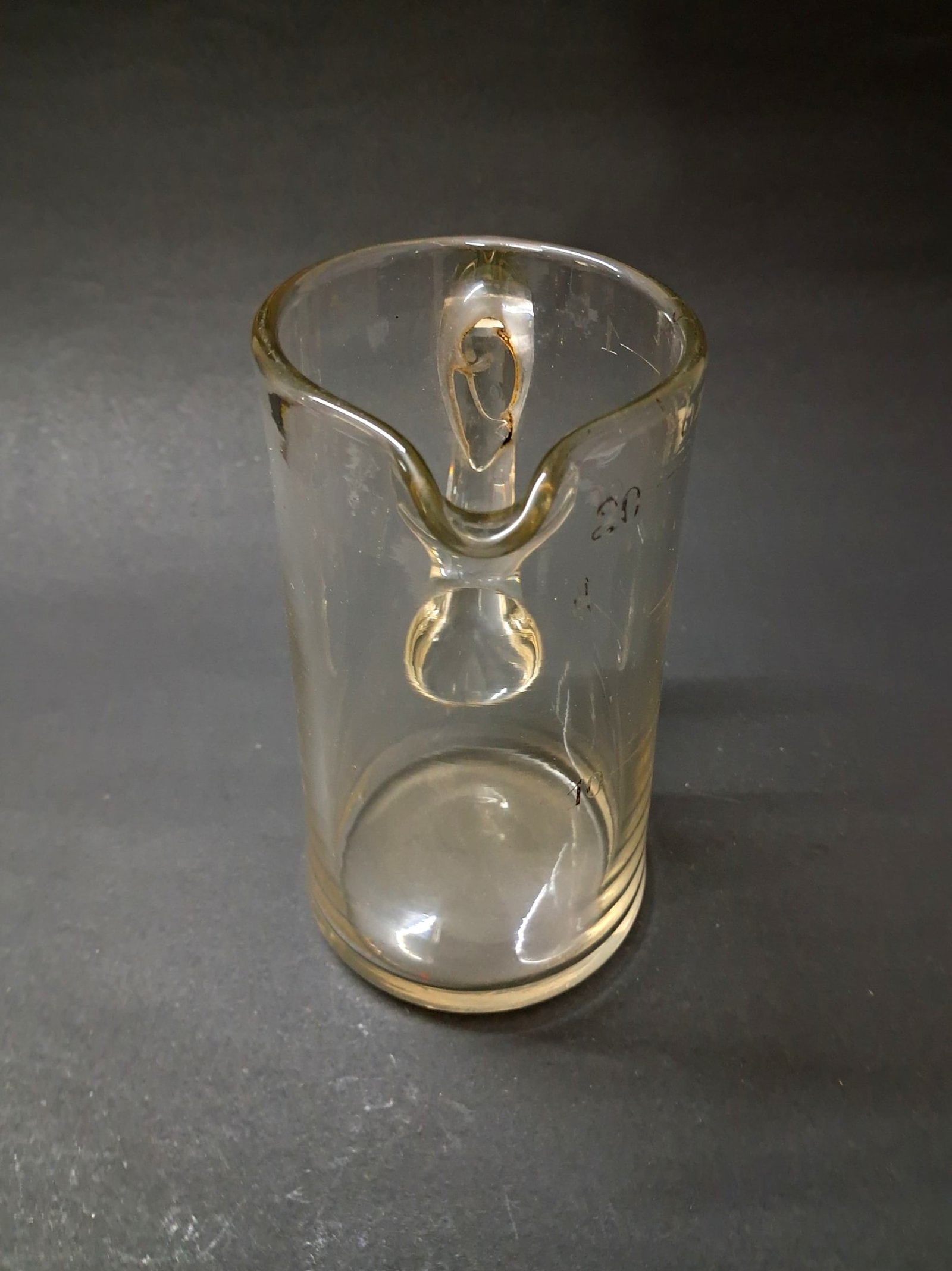 Vintage Miniature 6-Inch Clear Glass Pitcher – Small Decorative Milk/Water Jug