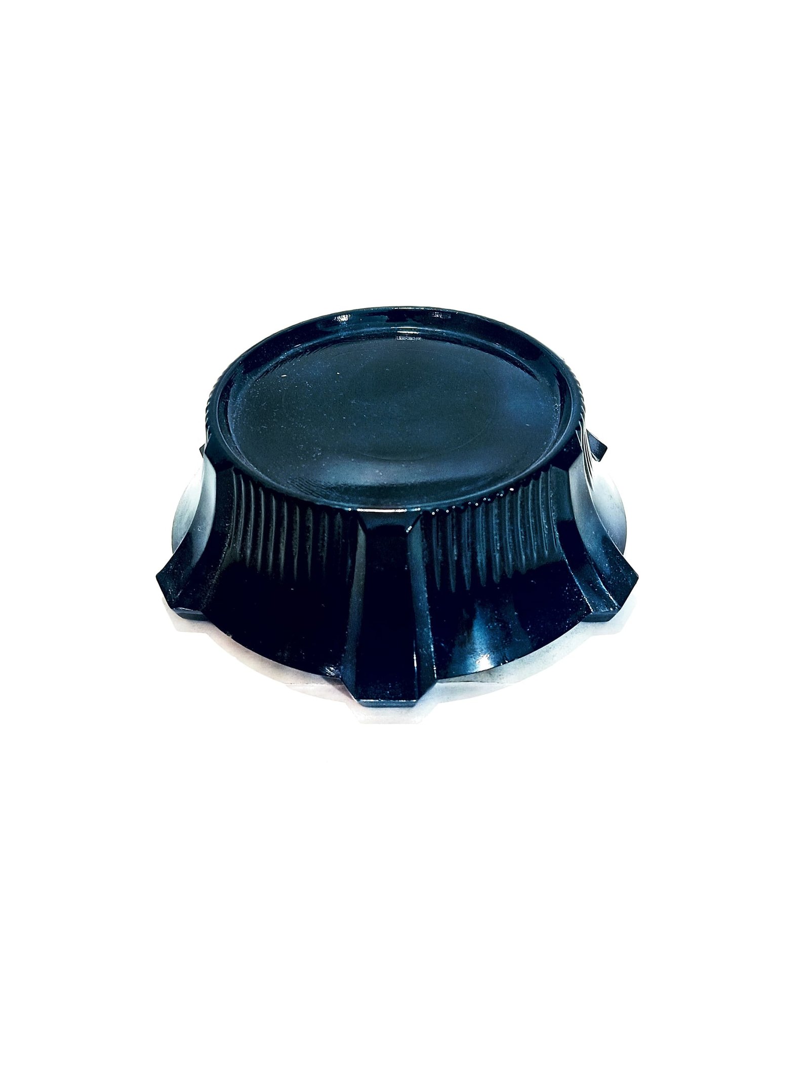 Vintage Art Deco Black Glass Pedestal Base for Vase