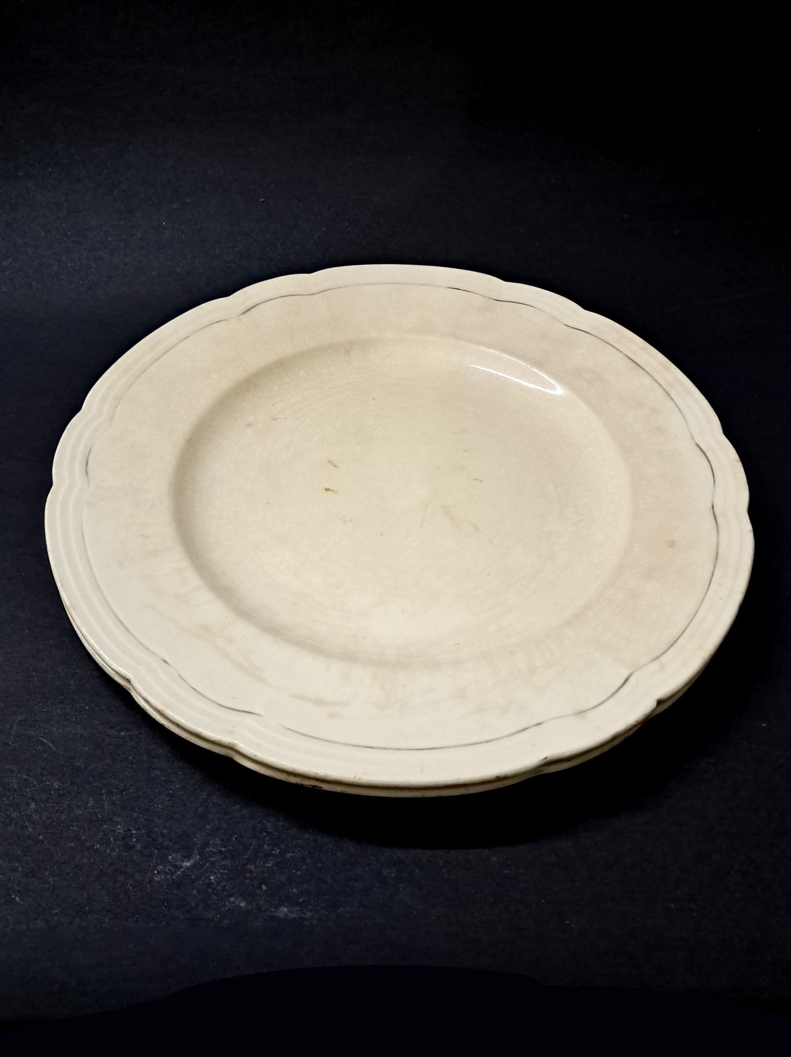 Vintage Set of 2 Alfred Meakin Plain Bread Serving Plates – Made in England