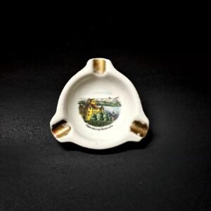 Vintage German Porcelain Souvenir Ashtray | Meersburg Bodensee | Ebernfels Arzberg Bavaria