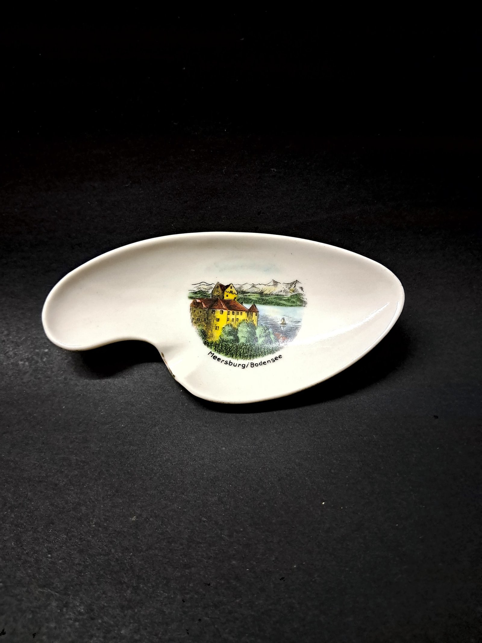 Vintage Ebernfels Arzberg Bavaria Porcelain Ashtray | Meersburg Bodensee Souvenir